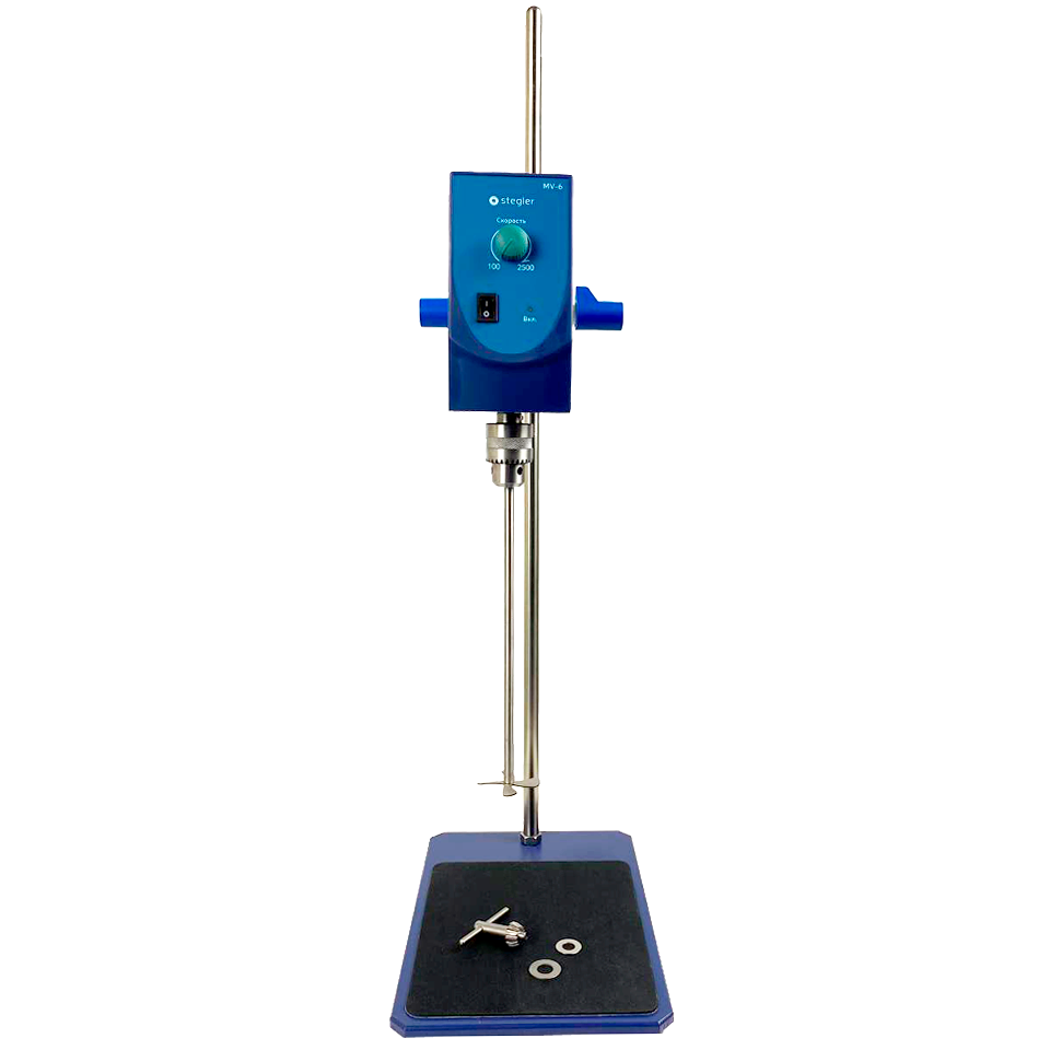 Мешалка верхнеприводная Stegler MV-6 (20 л, 100…2500 об/мин)