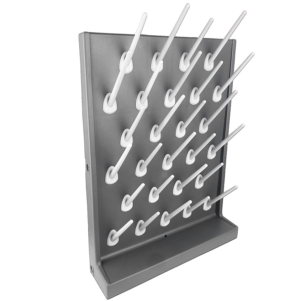 Сушилка для лабораторной посуды Stegler SL-27 (полипропилен, 27 мест, 400×555×110 мм)