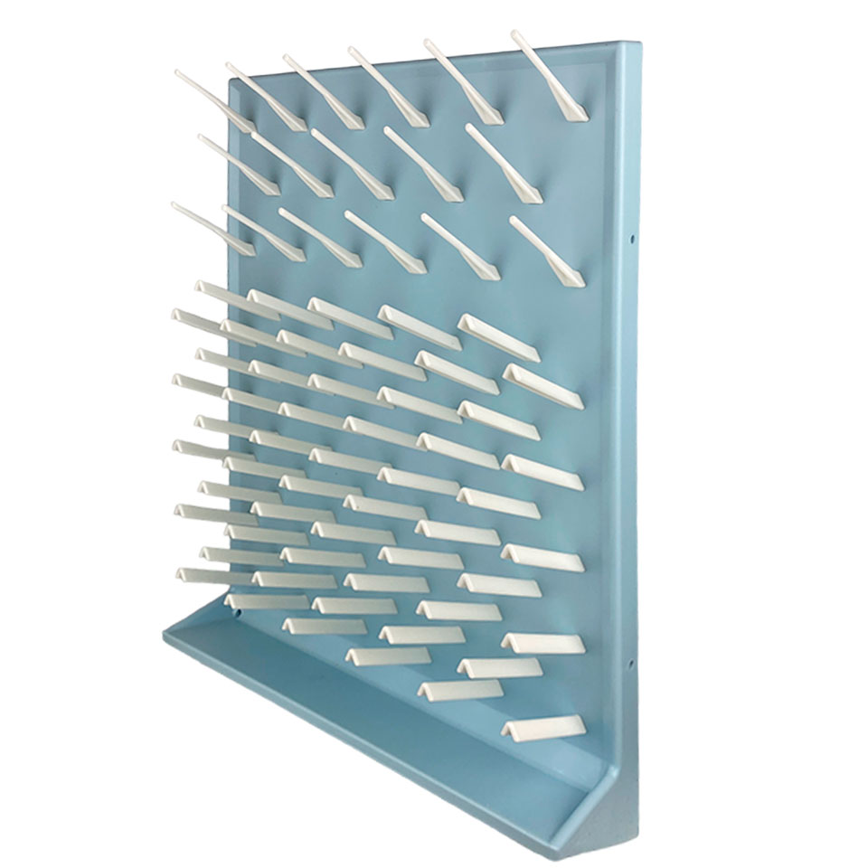 Сушилка для лабораторной посуды Stegler SL-72 (полипропилен, 72 места, 450×630×110 мм)