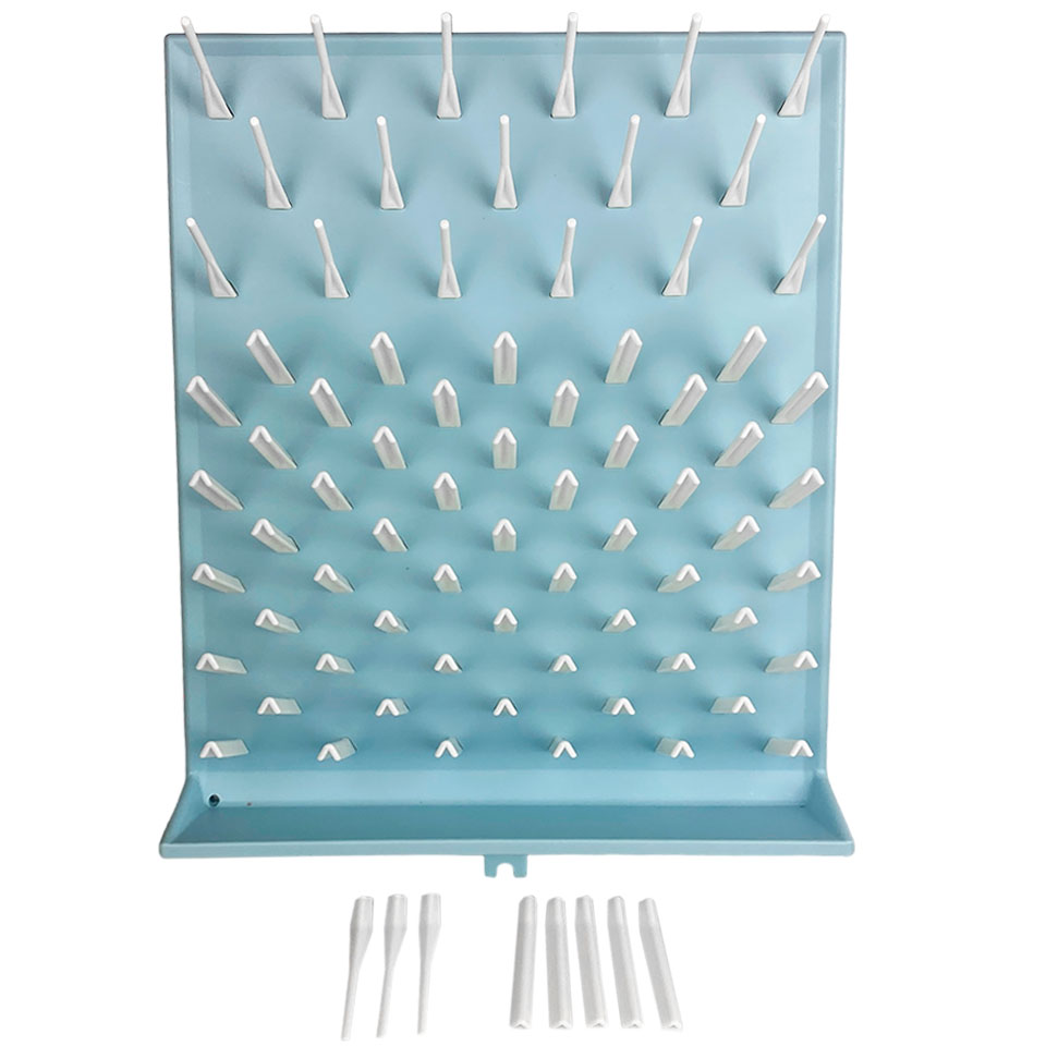 Сушилка для лабораторной посуды Stegler SL-72 (полипропилен, 72 места, 450×630×110 мм)