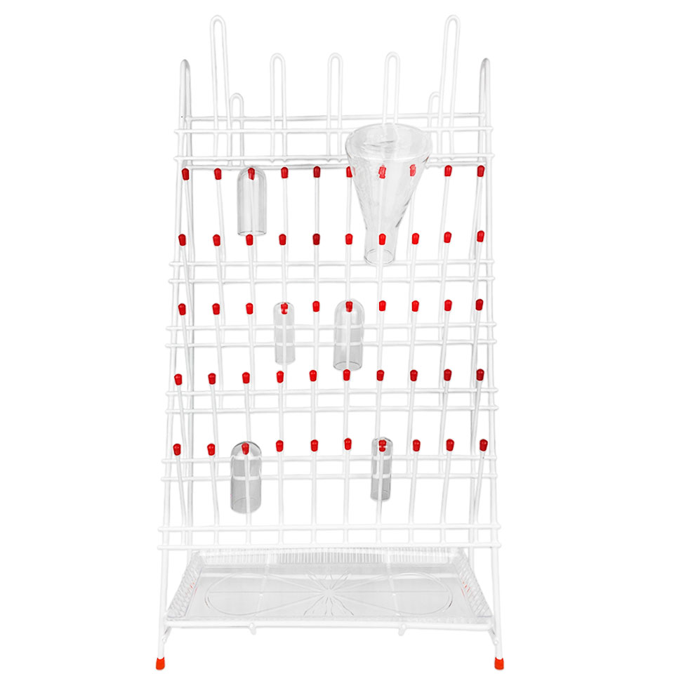 Сушилка для лабораторной посуды Stegler SL-55 (металлическая, 55 мест, 675×355×155 мм)