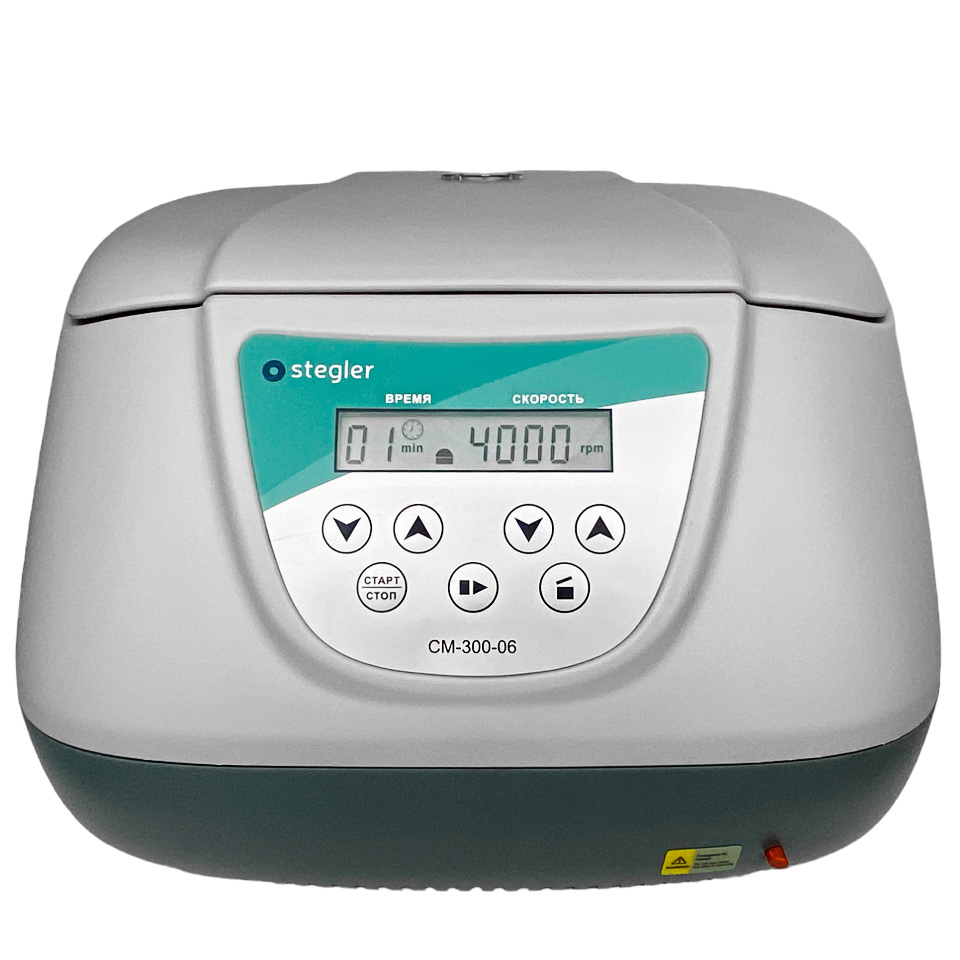 Лабораторная центрифуга Stegler CM-300-06 (до 4000 об/мин, 6×50 мл)