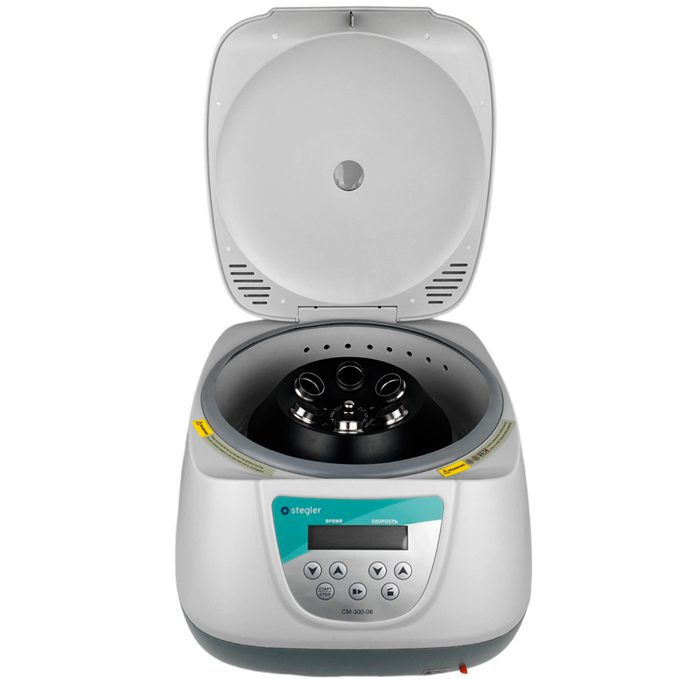 Лабораторная центрифуга Stegler CM-300-06 (до 4000 об/мин, 6×50 мл)