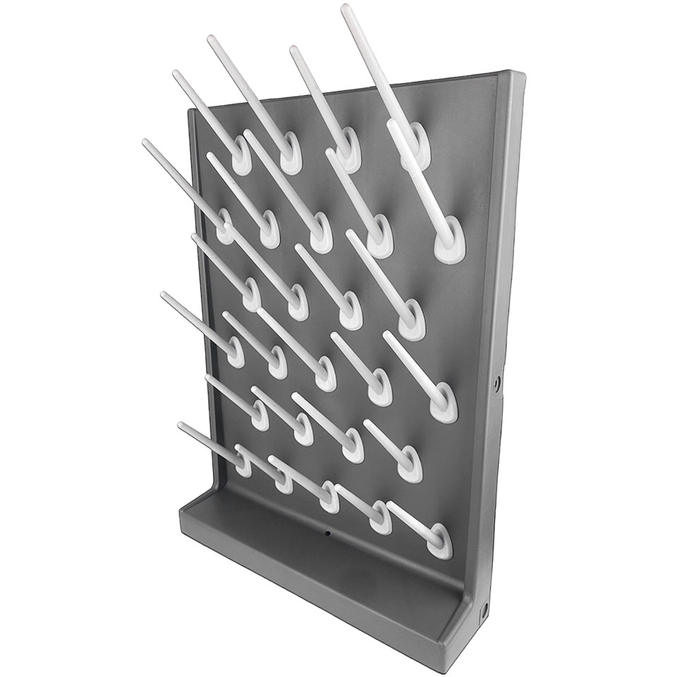 Сушилка для лабораторной посуды Stegler SL-27 (полипропилен, 27 мест, 400×555×110 мм)