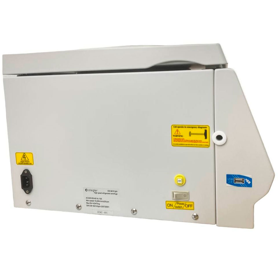 Лабораторная центрифуга Stegler СМ-130 R-Force (до 13000 об/мин, 6×50 и 8×15 мл, с охлаждением)