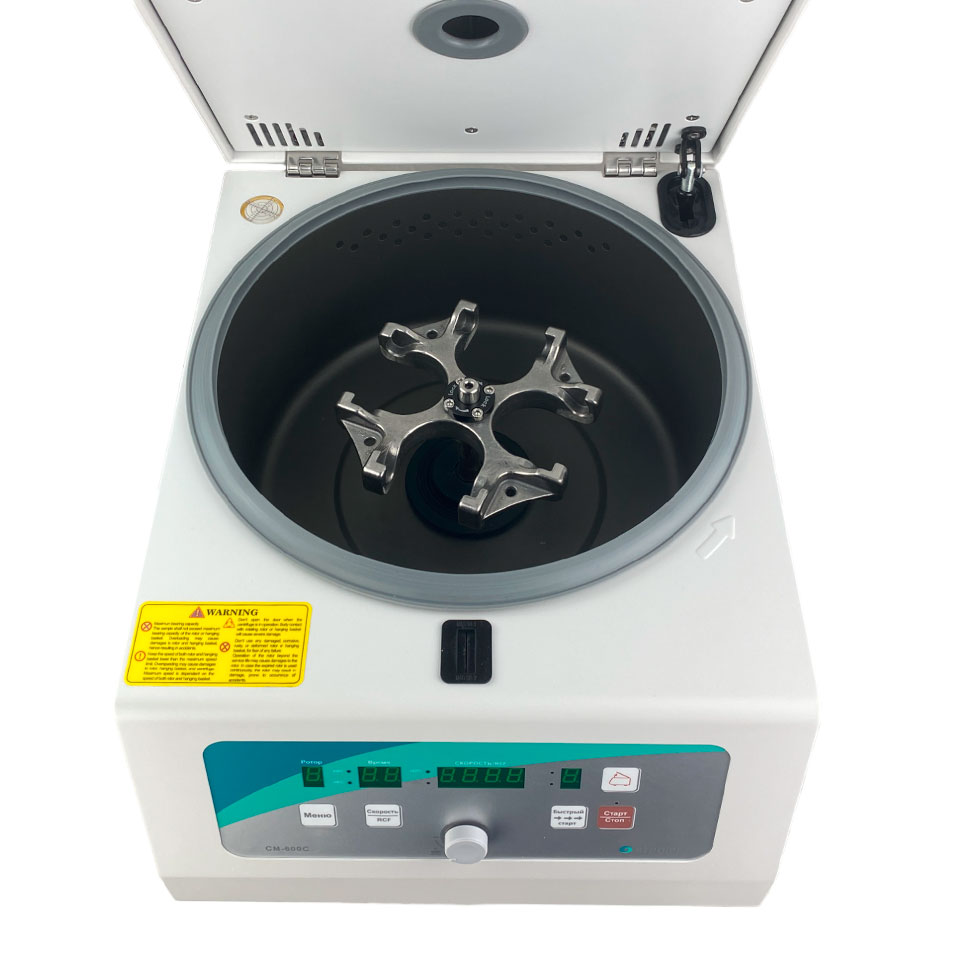 Лабораторная центрифуга Stegler CM-600C (до 6000 об/мин, 4×100 мл, 8×50 мл, 16×15 мл)