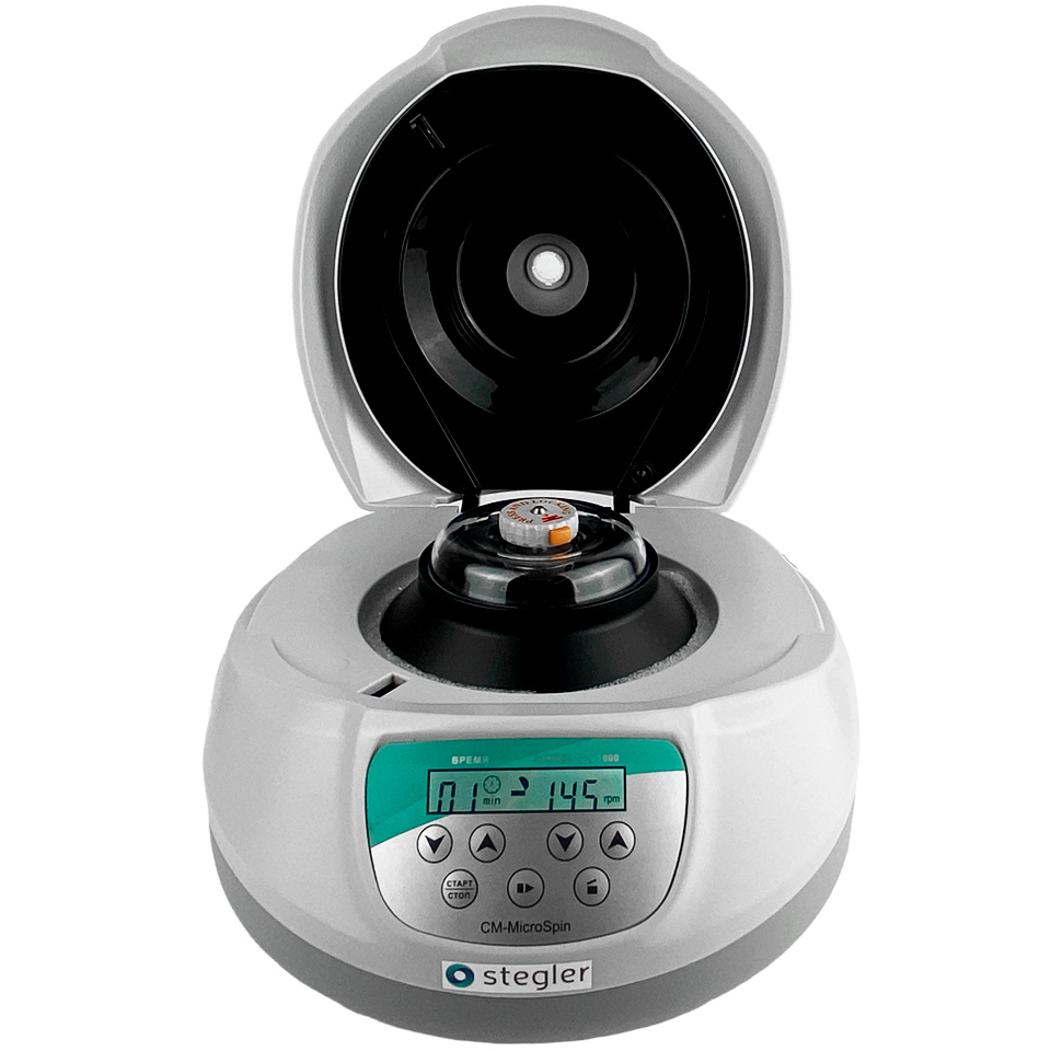 Лабораторная микроцентрифуга Stegler СМ-MicroSpin (до 14500 об/мин, 12×2 мл)