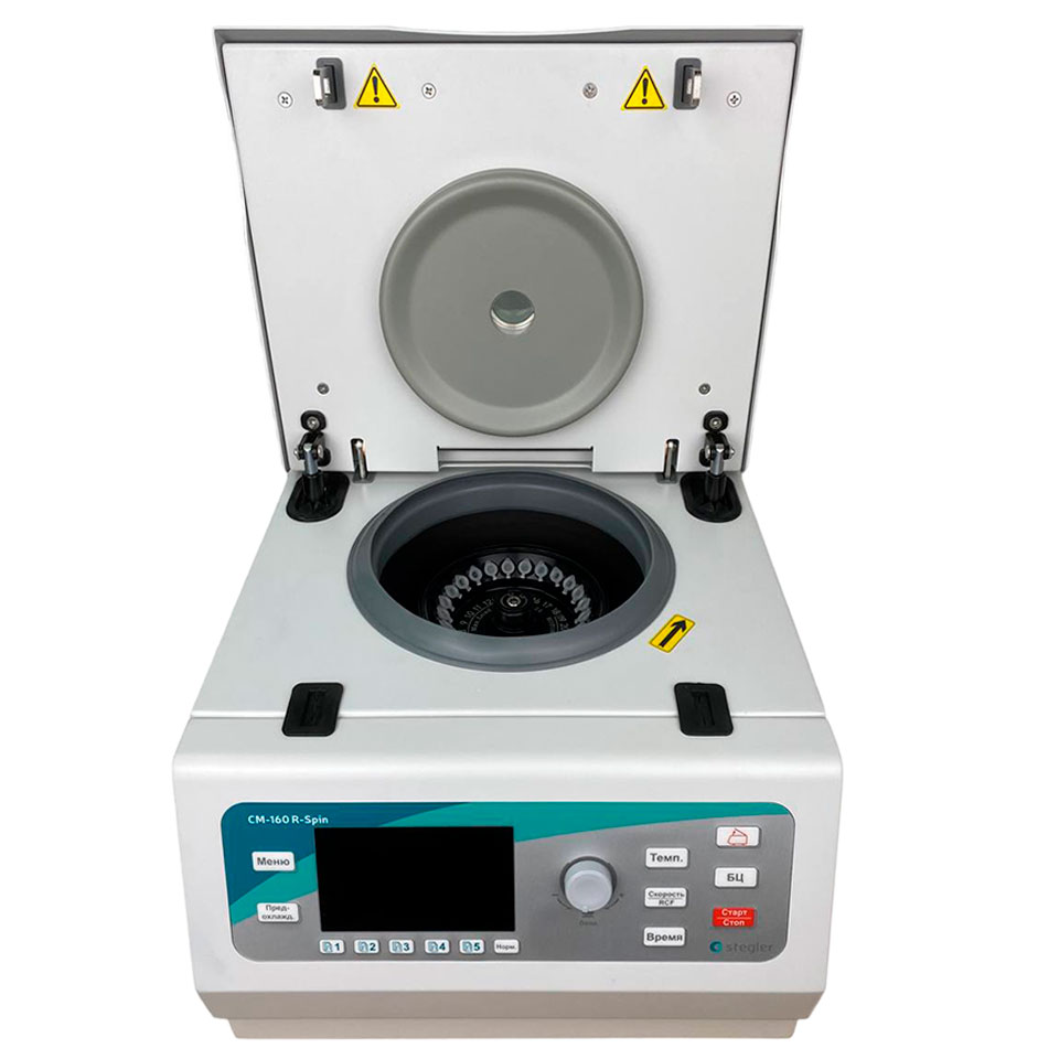 Лабораторная центрифуга Stegler CM-160 R-Spin (до 16000 об/мин, 24×2 мл, с охлаждением)