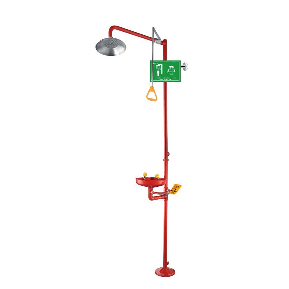 Аварийный душ с фонтаном для глаз Stegler DA-1