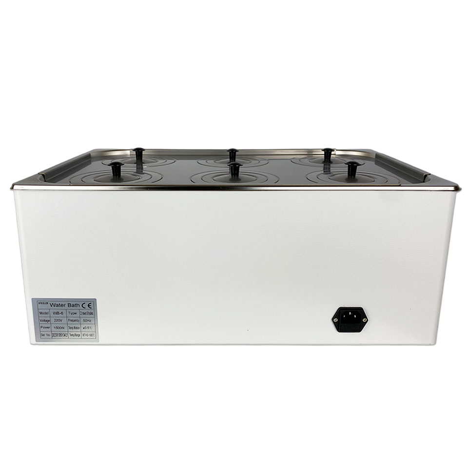 Водяная баня Stegler WB-6 (23 л, Tкомн. +5...100 °С, 6 мест)