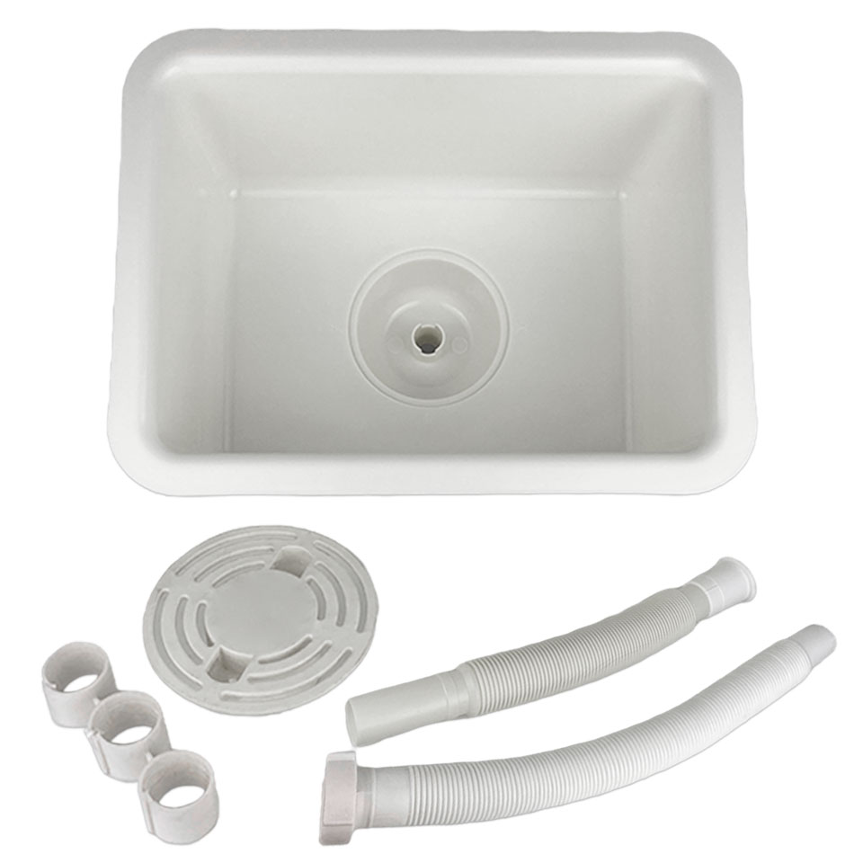 Средняя лабораторная раковина-мойка Stegler RM-380-180 (полипропиленовая, 440×330×200)