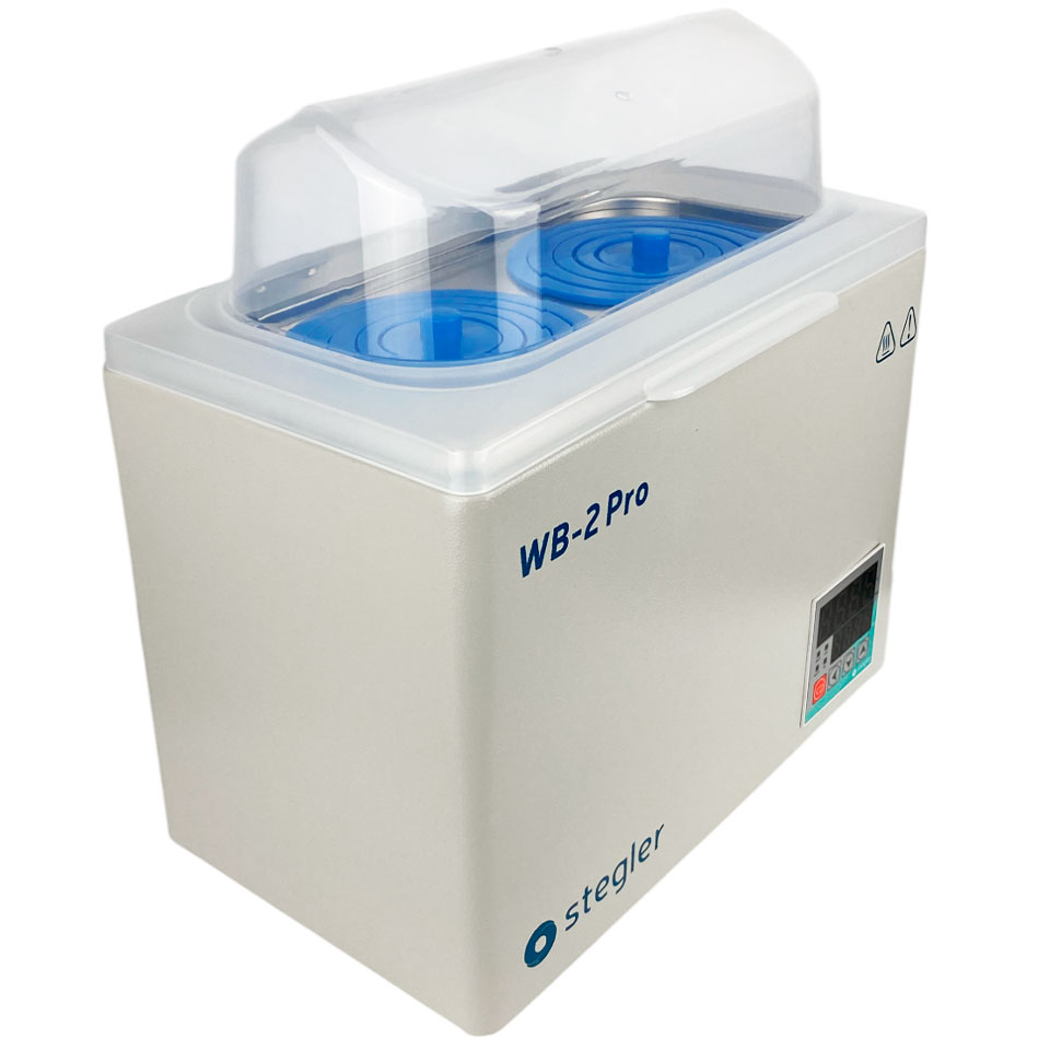 Водяная баня Stegler WB-2 Pro (7 л, Tкомн.+5...100 °С, 2 места)