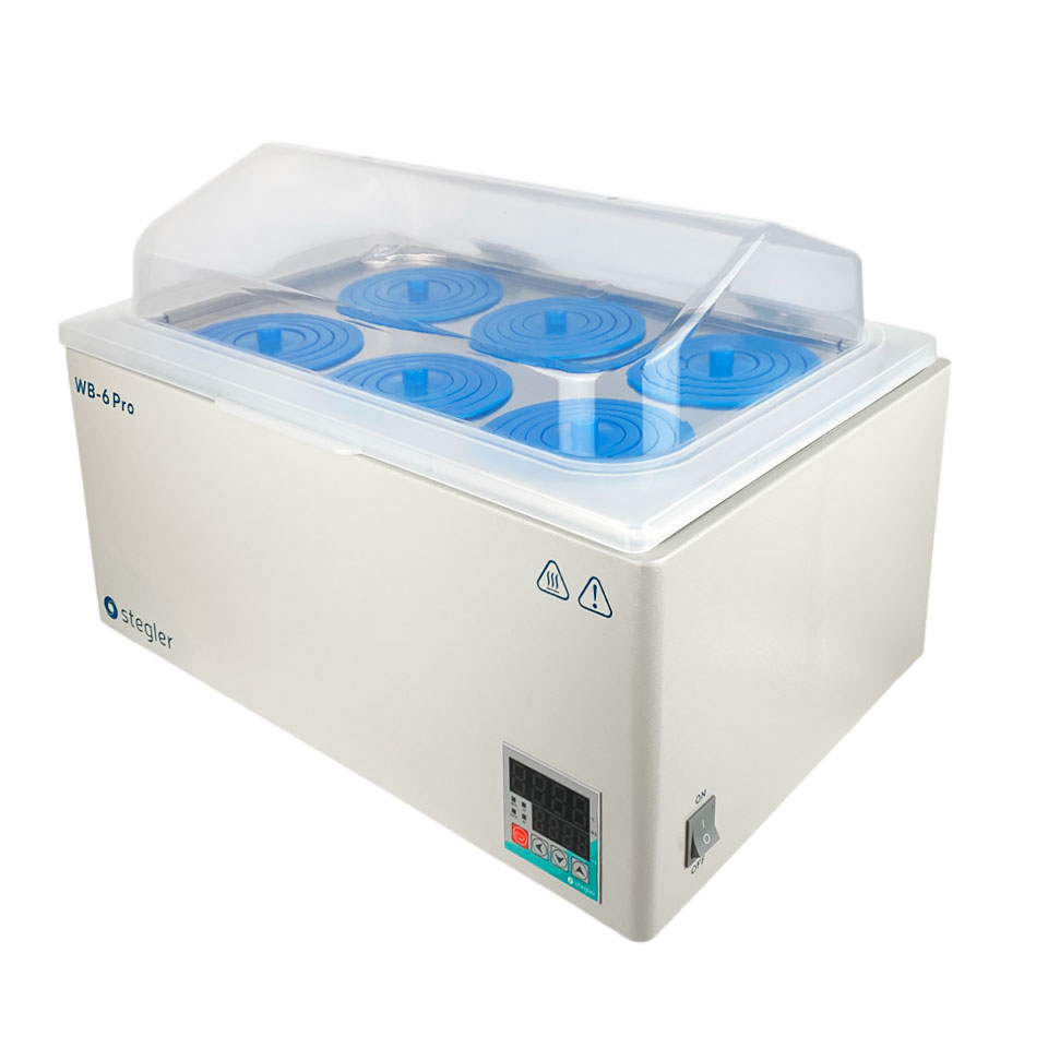 Водяная баня Stegler WB-6 Pro (23 л, Tкомн.+5...100 °С, 6 мест)