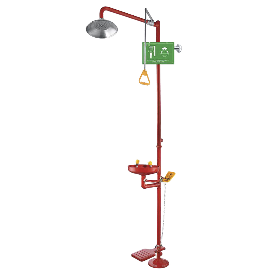 Аварийный душ с фонтаном для глаз Stegler DA-2