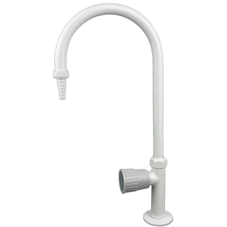 Лабораторный кран для холодной воды Stegler KV-1-390 (латунь, высота 390 мм)