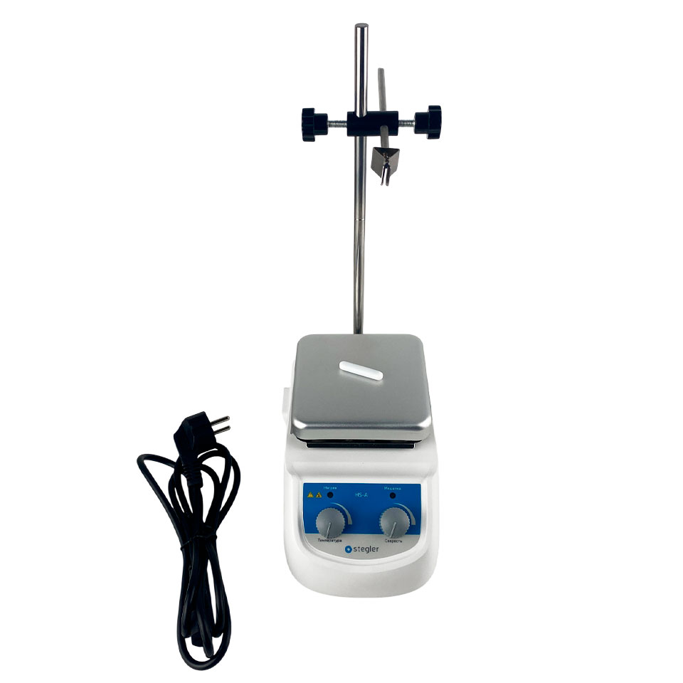 Мешалка магнитная Stegler HS-A (2 л, 0…2000 об/мин, 380 °C)