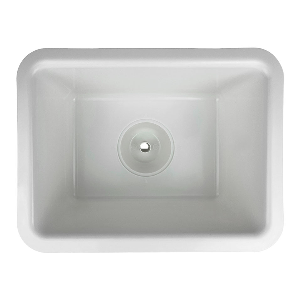 Средняя лабораторная раковина-мойка Stegler RM-380-180 (полипропиленовая, 440×330×200)