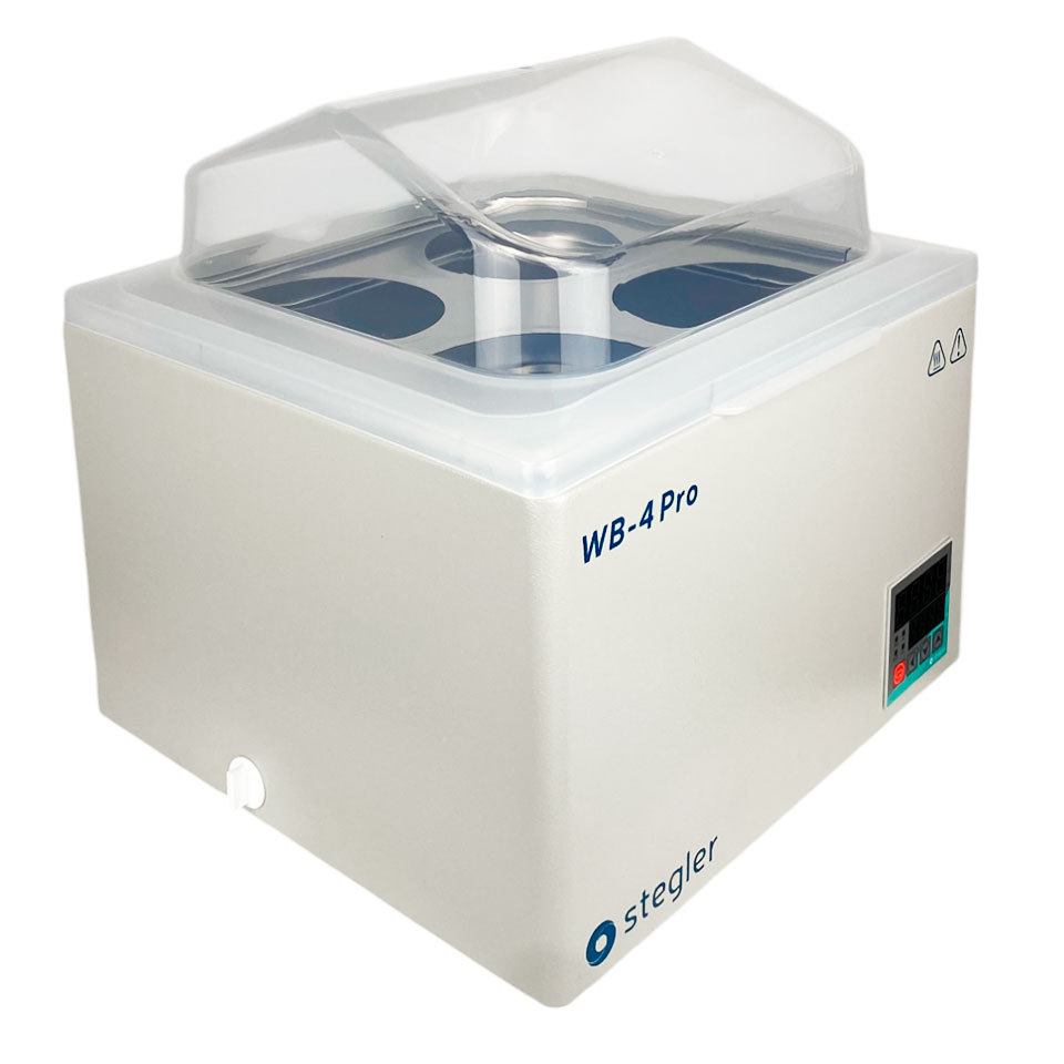 Водяная баня Stegler WB-4 Pro (15 л, Tкомн.+5...100 °С, 4 места)