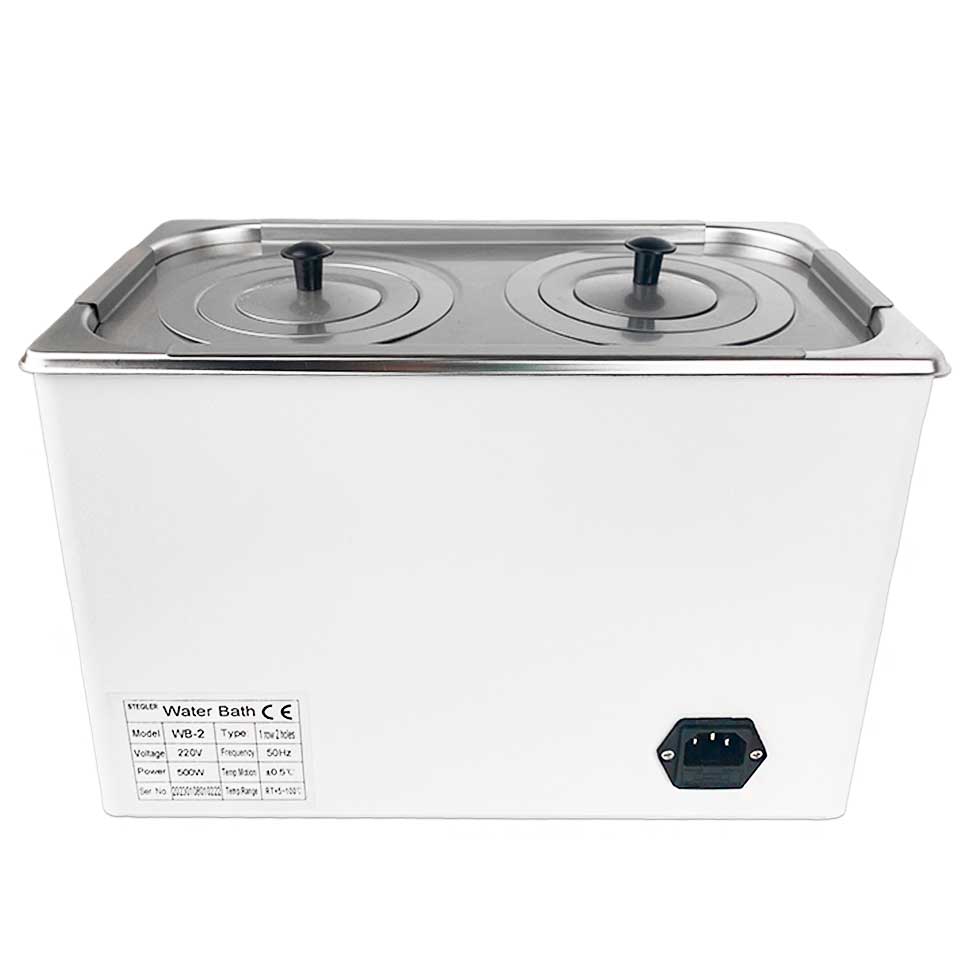 Водяная баня Stegler WB-2 (7 л, Tкомн.+5...100 °С, 2 места)