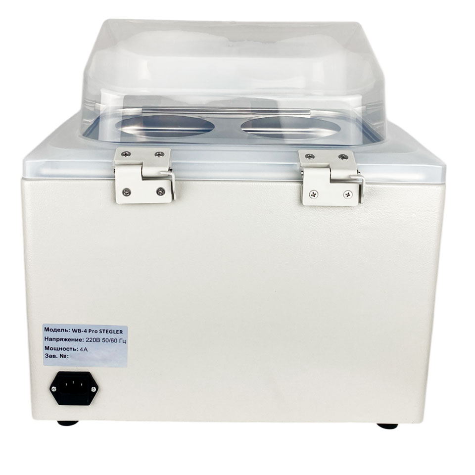 Водяная баня Stegler WB-4 Pro (15 л, Tкомн.+5...100 °С, 4 места)