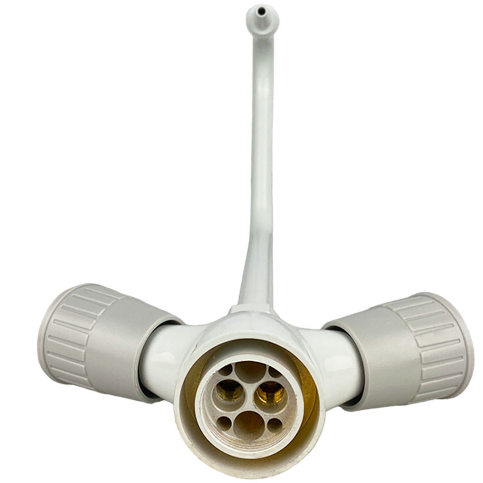 Лабораторный п-образный кран-смеситель Stegler KS-310-2 (латунь, высота 345 мм)