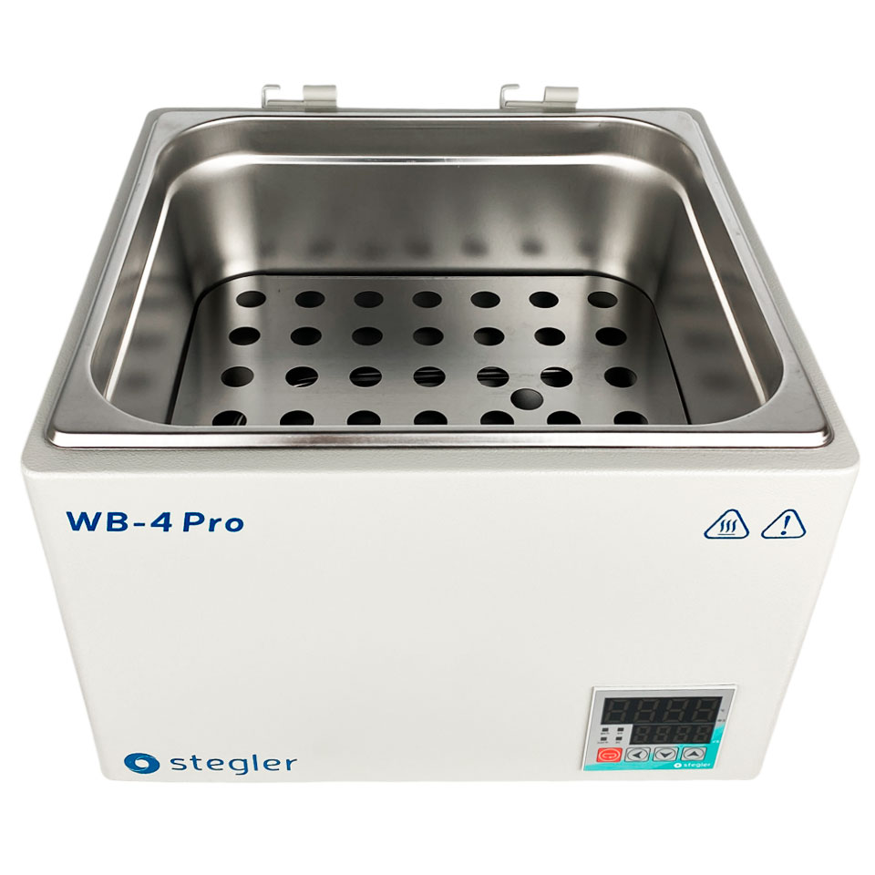 Водяная баня Stegler WB-4 Pro (15 л, Tкомн.+5...100 °С, 4 места)