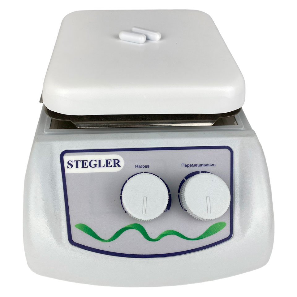 Мешалка магнитная Stegler HS (2 л, 200…1500 об/мин, 380 ºC)