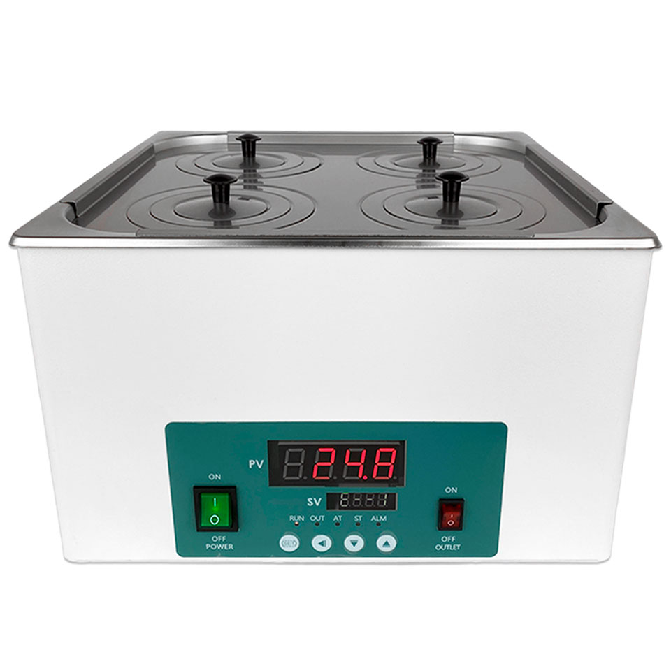 Водяная баня Stegler WB-4 (15 л, Tкомн. +5...100 °С, 4 места)