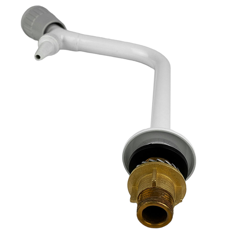 Лабораторный г-образный кран для холодной воды Stegler KV-1-200 (латунь, высота 200 мм)