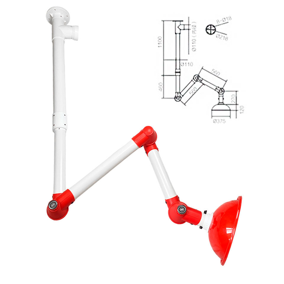 Рукав вытяжной Stegler RV-4R (автономный, красный)