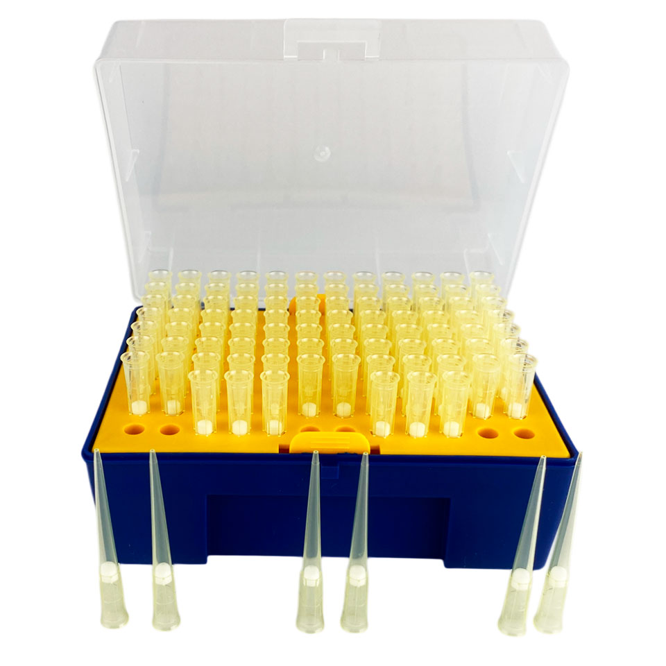 Наконечник c фильтром для дозатора Stegler BTF200/96 (200 мкл, 96 шт, в коробке)