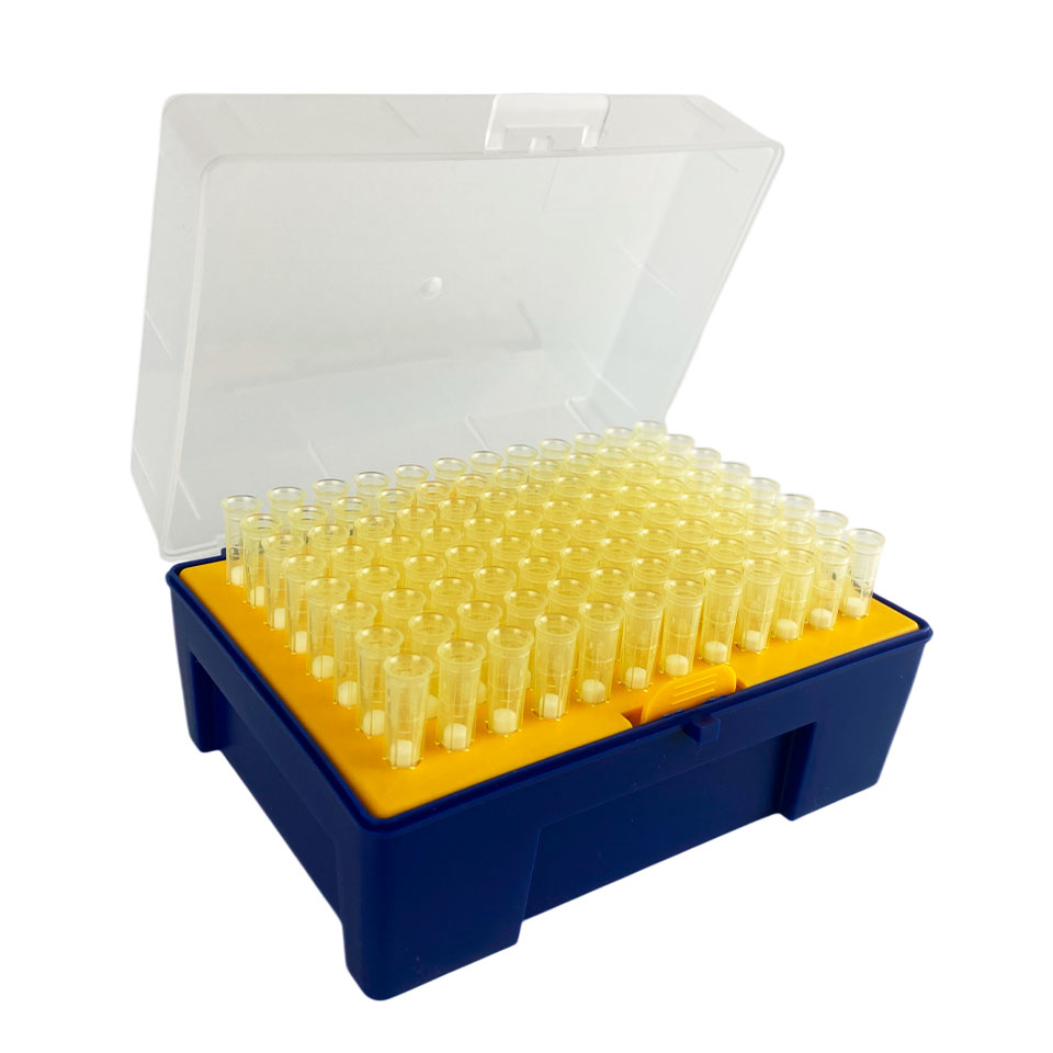 Наконечник c фильтром для дозатора Stegler BTF200/96 (200 мкл, 96 шт, в коробке)