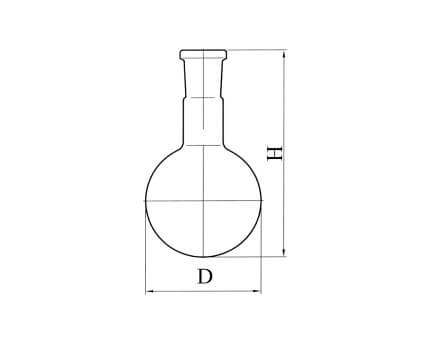 Колба круглодонная Stegler К-1 со шлифом