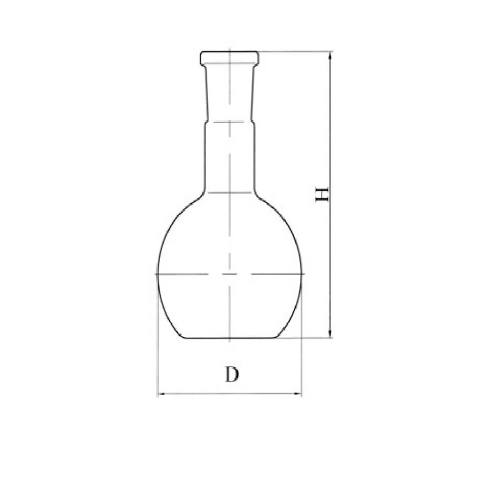 Колба плоскодонная Stegler П-1 со шлифом