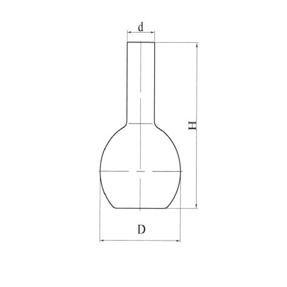 Колба плоскодонная Stegler П-3 без шлифа